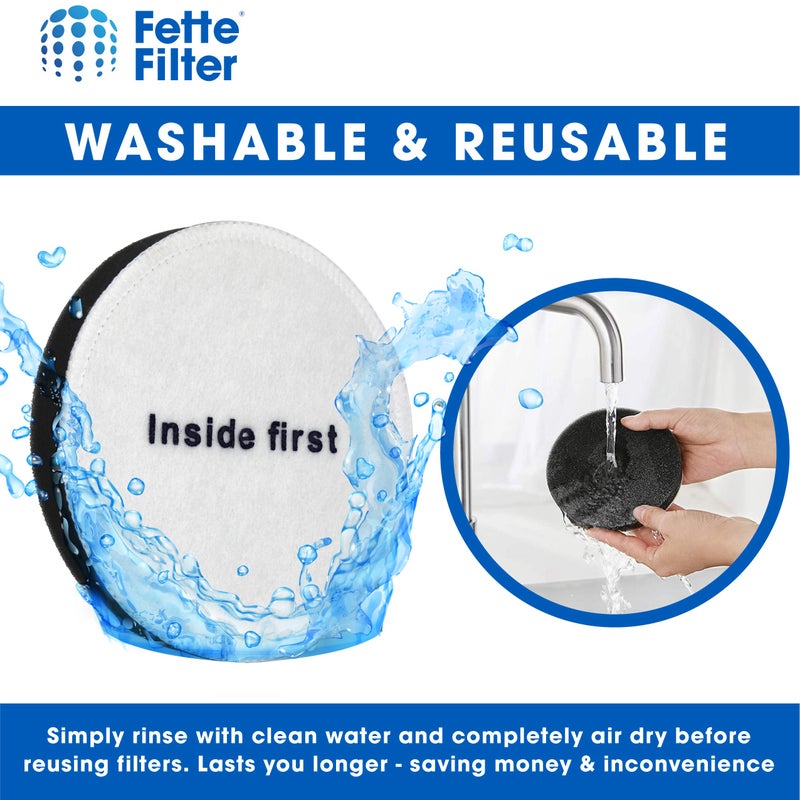 Fette Filter,Vormotor-Schaumstofffilter kompatibel mit Eureka PowerSpeed Staubsauger NEU180, NEU180B, NEU180C, NEU182A, NEU12CT, NEU186, NEU190, NEU192A Vergleichbar mit Teilenummer E0202 (6 StÃ¼ck) - Image 3